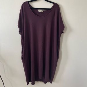 Plum t-shirt dress